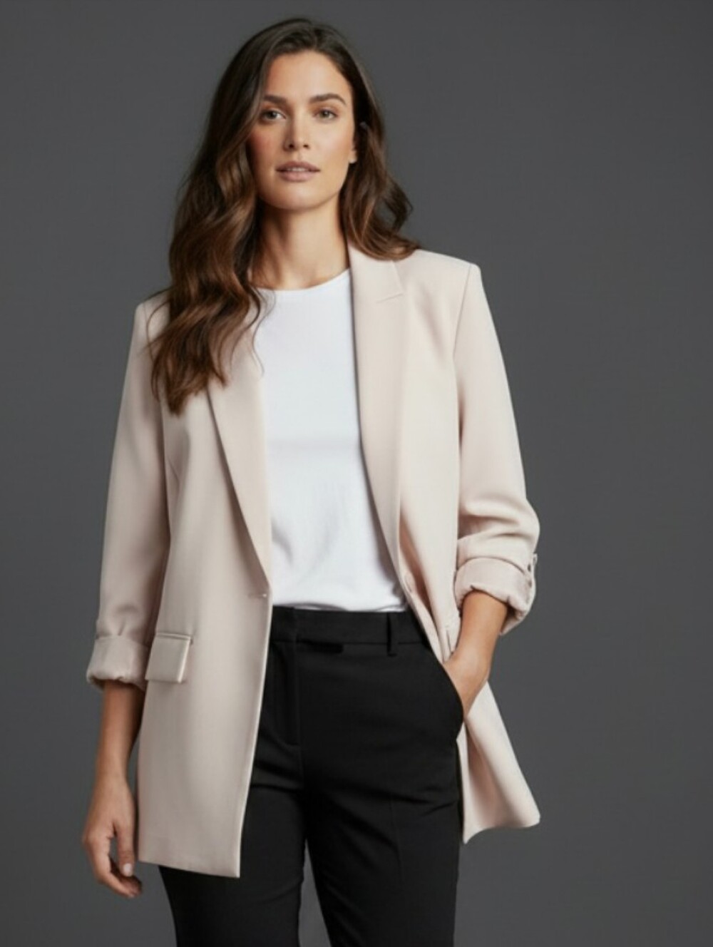 Nine West Light Beige Blazer